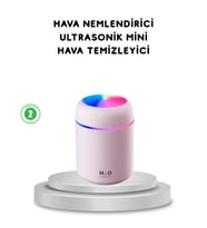 USB Bağlantılı LED Işıklı Hava Nemlendirici – Sessiz ve Kullanıcı Dostu Tasarım
