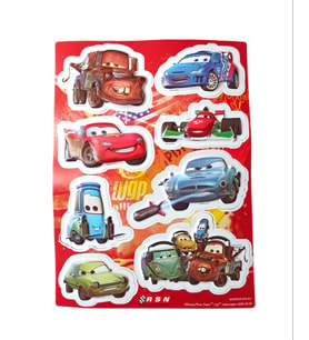 Şimşek Mcqueen Cars Buzdolabı Süsleri 8 li Cars Magnet'ler (Çok Renkli)