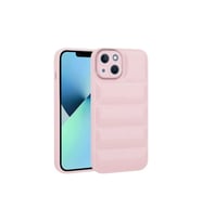 Apple iPhone 14 Plus Uyumlu Kılıf Kamera Korumalı Parlak Airbag'li Zore Galya Kapak (Pembe)