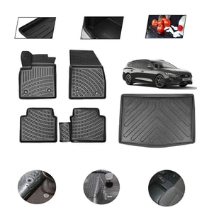 Ford Focus STW Kısım 2019 Model 4D Bagaj Paspas Set