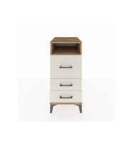 Kronos Komodin Tek Raflı 3 Çekmeceli 44x59x96 Çam-Aytaşı