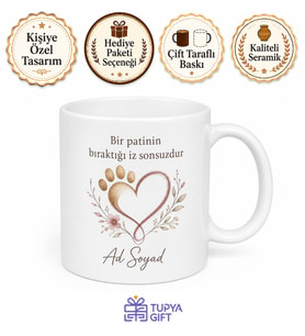 Kişiye Özel Evcil Dost Hatırası Kupa Bardak İsimli Hediye Mug