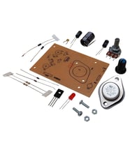 2N3055 ile DC 0-12V 1A Ayarlı Güç Kaynağı Kendin Yap Hobi Devresi DIY Lehimleme Kiti - Demonte(Montesiz)