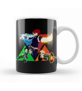 Trio Hero Shoto Todoroki Katsuki Bakugo Izuku Midoriya My Hero Academia Kupa Bardak Porselen