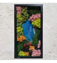Yosun Ve Epoksili Canlı Yosun Tablo t8