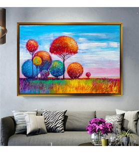 Altın Çerçeveli dekoratif tablo a206 (Gold)