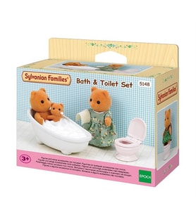 Sylvanian Families Banyo ve Tuvalet Seti 5148 (Ürüne figürler dahil değildir.)