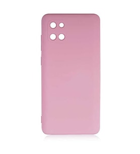 Coverzone Samsung Galaxy A81 ?le Uyumlu K?l?f Z-Mara Lansman Vieri Tam Koruma Arka Kapak Kamera Koruma �?k?nt?l? P�r�zs�z Y�zey Pembe