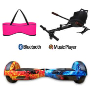 Citymate Elektrikli Kaykay Hoverboard Akıllı Denge 6.5 Inch + HoverKart + Çanta EXTREM PAKET D10