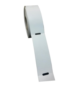ŞeyliŞeyler - 38x100 mm Termal Karton Raf Etiketi 170 Gr - Ortadan Çeltikli Barkod Yazıcı Raf Kartonu (10 Rulo - 3500 Adet)