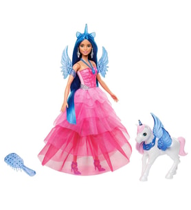 HRR16 Barbie Mavi Saçlı Prenses Bebek