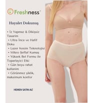 Giyim Freshness 0025 Lazer Kesim Tül Yüksek Bel Bato Korse