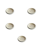 Roll-Up Kullan At Renkli Krem Renk Parti Davet Plastik Tabak - 22 Cm. - 25 Adetlik 5 Paket
