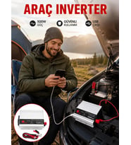 Araç İçi Elektrik Dönüştürücü 500W Priz İnvertör