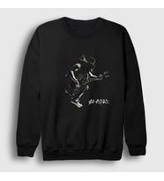 Presmono Unisex Siyah Jump Guns N' Roses Slash Sweatshirt 40084tt
