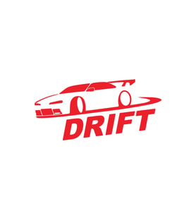 Drift Yapan Araba Aksesuar Oto Sticker Kırmızı 20*10 Cm