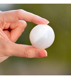 Selenit Taşı Küre - Küçük Boy