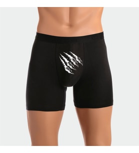 Pençe Desenli Erkek Man Boxer Hediye Boxer (Siyah)