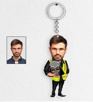 Kişiye Özel Mimar Tasarımlı Karikatür Anahtarlık 3