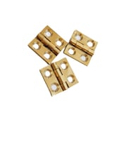 Pirinç Mini Yaprak Menteşe 20x20x18 mm – 2 cm Mini Kapak Menteşesi / 5 adet