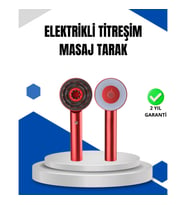 Mey İthalat® Mikro Akım Teknolojili Elektrikli Saç Masaj Fırçası Yağ Uygulamalı