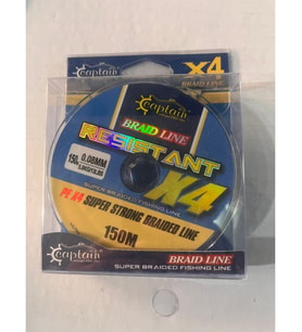 CAPTAİN BRAID LİNE X4 0.08 MM  150 METRE İP MİSİNA