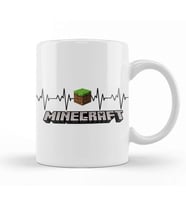 Heartbeat Minecraft Kupa Bardak Porselen