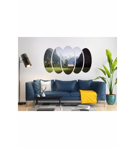 DAĞ EV MANZARA MDF TABLO-3423