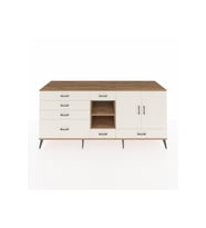 Kronos Konsol 4 Raflı 7 Çekmeceli 2 Kapaklı 220x59x99 Çam-Aytaşı/Aytaşı
