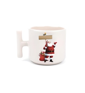 Yeni Yıl Noel Baba Kişiye Özel T Kulp Motto Kahve, Çay Fincanı