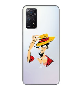 Xiaomi Redmi Note 12 PRO 4G Uyumlu One Piece Luffy Tasarımlı Şeffaf Telefon Kılıfı