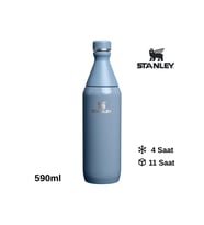 Stanley The All Day Slim Su Şişesi 0.59 L Termos Kamp Matara (Mavi)