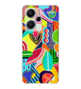 PrintiFy Xiaomi Redmi Note 13 Pro 4G ile Uyumlu Retro Color 6  Kamera Korumalı Şeffaf  Kılıf