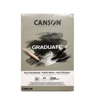 Canson Çizim Bloğu Graduate Mıx Medıa Gri 30 Sayfa A5 220 Gram
