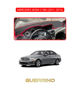 MERCEDES W204 C180 2011-2015TORPİDO KORUMA HALISI KIRMIZI KENAR