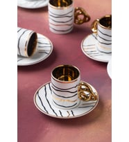 Lucetta 6 Kişilik Kahve Fincanı Takımı - 90 ml