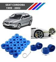 Otozet - Seat Cordoba Bijon Civata Kapağı Mavi Renk 20 Adetli Set 17mm 1K06011739B9