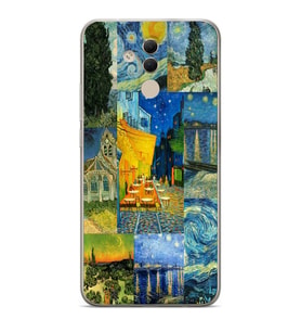 Huawei Mate 20 Lite Uyumlu Baskılı Yumuşak Silikon Şeffaf Telefon Kılıfı