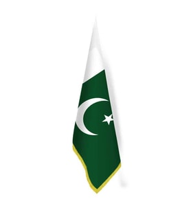 Pakistan Bayrağı - Ofis-Makam-Toplantı Odaları - Saçaklı Makam Bayrağı