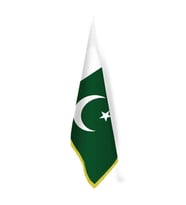 Pakistan Bayrağı - Ofis-Makam-Toplantı Odaları - Saçaklı Makam Bayrağı