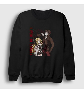 Presmono Unisex Siyah Isaac Rachel Anime Angels Of Death Sweatshirt 458858tt