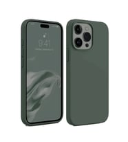 iPhone 15 Pro Kılıf First Silikon - Koyu Yeşil