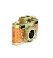 Dekoratif Metal Fotoğraf Makinesi Biblo Ev Ofis Hediyelik