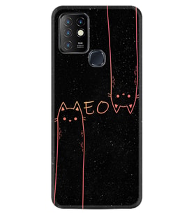 INFINIX Hot 8 9 10 11S Hot 10 Play 10T Kılıf Desemli Silikon Meow 1657