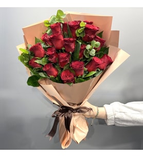 Bukette 20 Kırmızı Gül