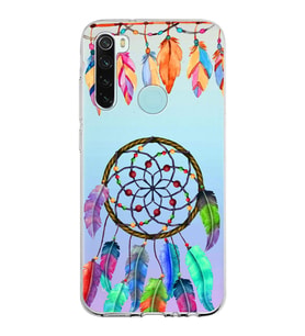 PrintiFy Xiaomi Redmi Note 8 ile Uyumlu 1mm Slim Fit Nazar Boncuğu 6 Baskılı Şeffaf  Kılıf