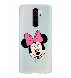 Xiaomi Redmi Note 8 Pro Uyumlu Kapak Minnie Mouse Tasarımlı Şeffaf Silikon Kılıf