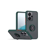 Xiaomi Redmi Note 13 Pro Plus Kılıf Montreal Yüzüklü Silikon Kapak - Yeşil