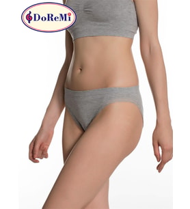 Seamless Modal Dantelli Slip (Gri)