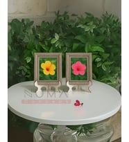 Ahşap Beyaz Çerçeve Ayaklığı Her Biri 22x15 cm   Geçmeli Kolay Kurulum Stand